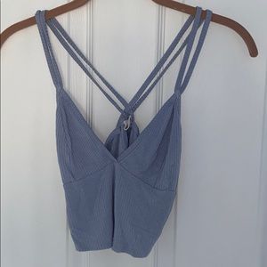 Cross strap tank top